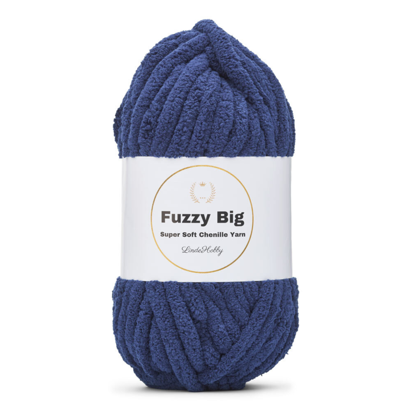 LindeHobby Fuzzy Chenille BIG 17 Navy blue