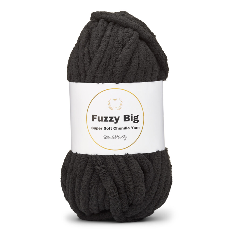 LindeHobby Fuzzy Chenille BIG 02 Black