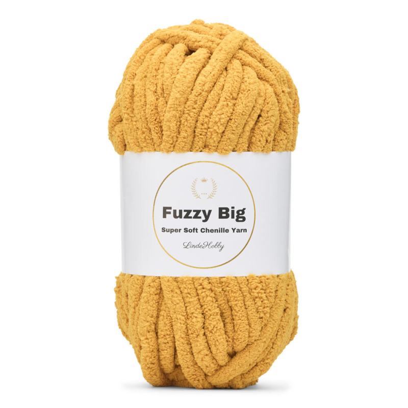LindeHobby Fuzzy Chenille BIG 16 Mustard
