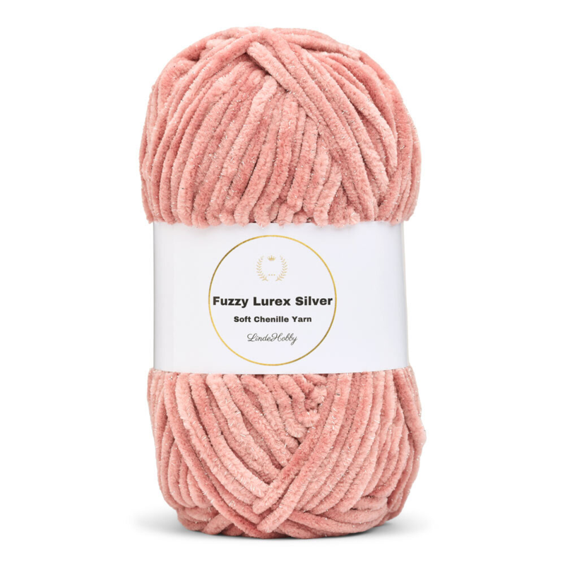 LindeHobby Fuzzy Chenille Silver Lurex 39 Powder