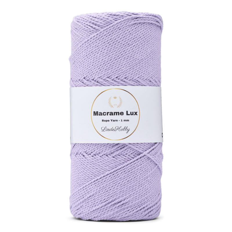 LindeHobby Macrame Lux, Rope Yarn, 1 mm 14 Purple