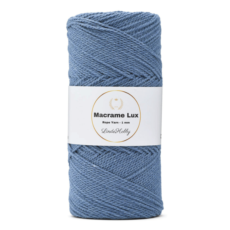 LindeHobby Macrame Lux, Rope Yarn, 1 mm 13 Blue