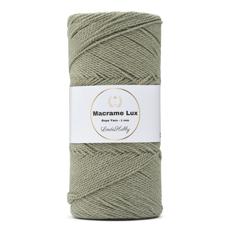 LindeHobby Macrame Lux, Rope Yarn, 1 mm 06 Khaki