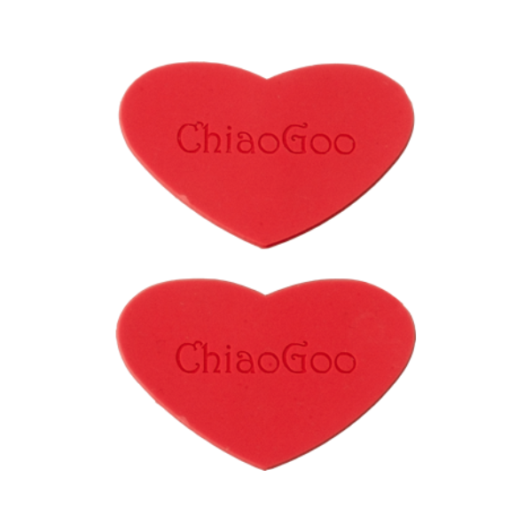 ChiaoGoo Rubber Grips Heart, 2 pcs