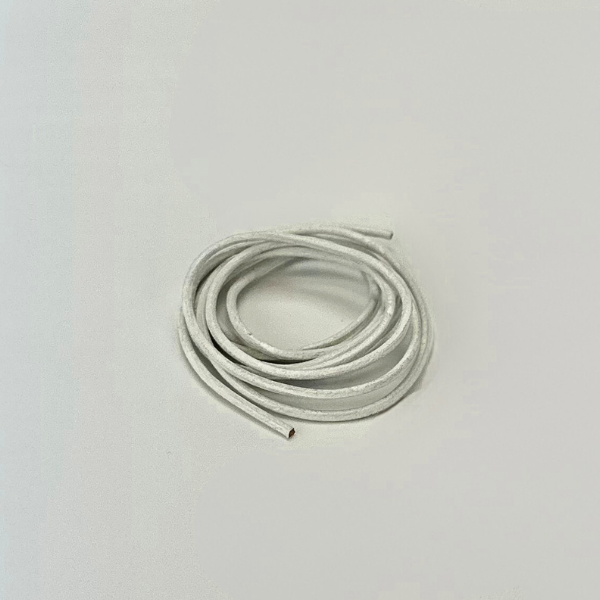 HobbyArts Leather Cord, 1 m, White 2.00 mm
