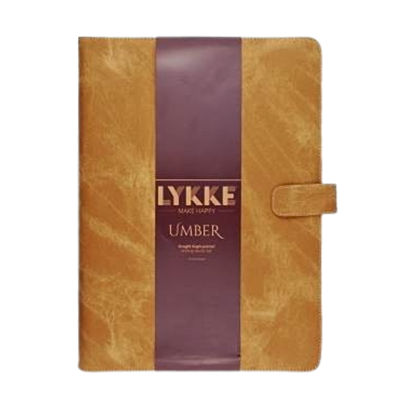 LYKKE Straight Needle Set Umber, Tan, 14"