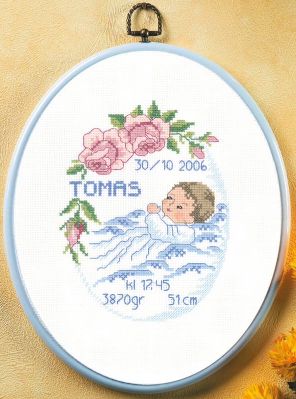 Embroidery Kit Tomas 20 x 26 cm / 7.87 x 10.24 in w/5958/03