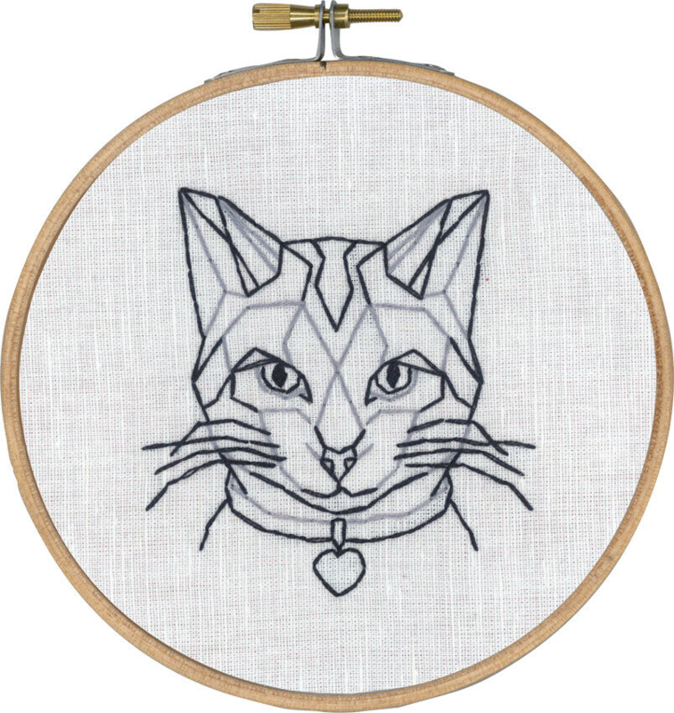 Embroidery Kit Cat in Line with 5810/13