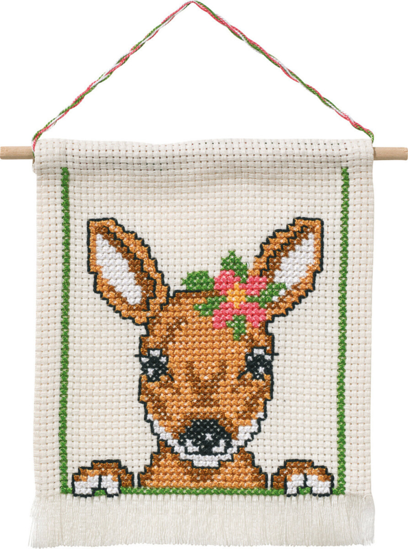 Embroidery Kit MFK Roe Deer M5119/18 16 x 18 cm / 6.3 x 7.09 in