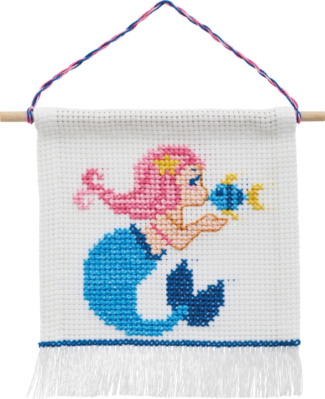 Embroidery Kit Mermaid w/5119/18 16 x 18 cm/6.30 x 7.09 in