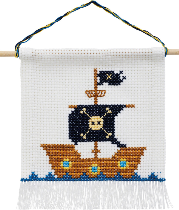 Embroidery Kit Pirate ship w/5119/18 16 x 18 cm / 6 x 7 in