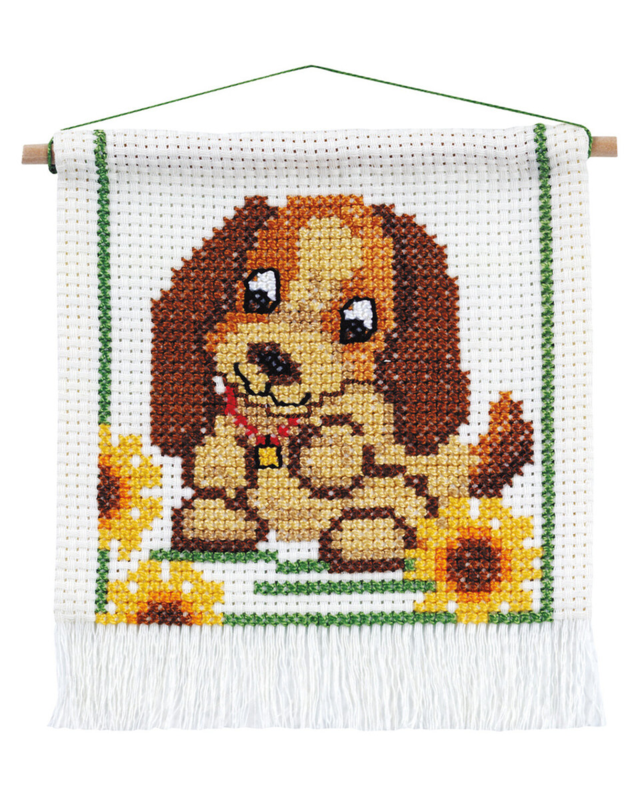 Embroidery Kit MFK Dog 16x18 cm / 6x7 in with 5119/18