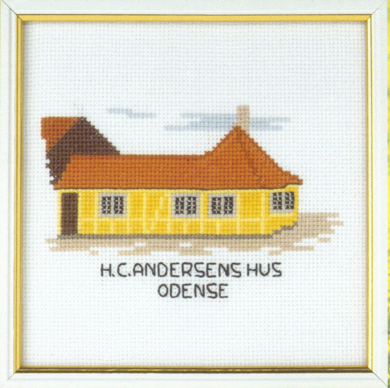 Embroidery Kit H.C. Andersen House 15 x 15 cm / 5.91 x 5.91 in