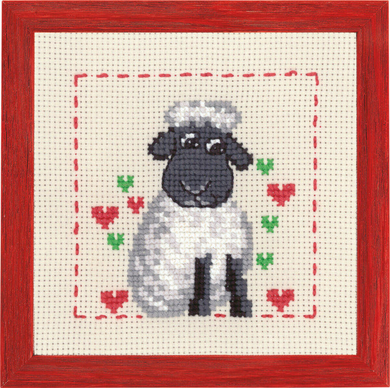 Embroidery Kit MFK Sheep R/5387 19 x 19 cm / 7.48 x 7.48 in