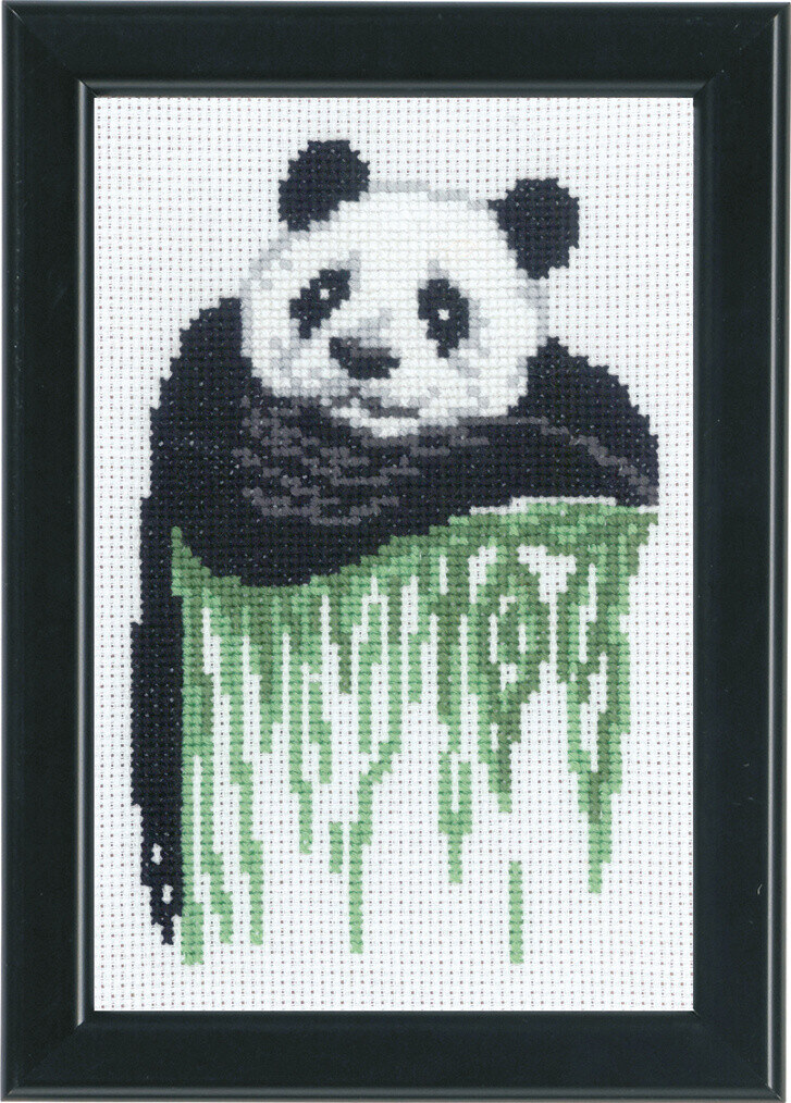 Embroidery Kit Panda 14 cm / 5.51 in x 19 cm / 7.48 in