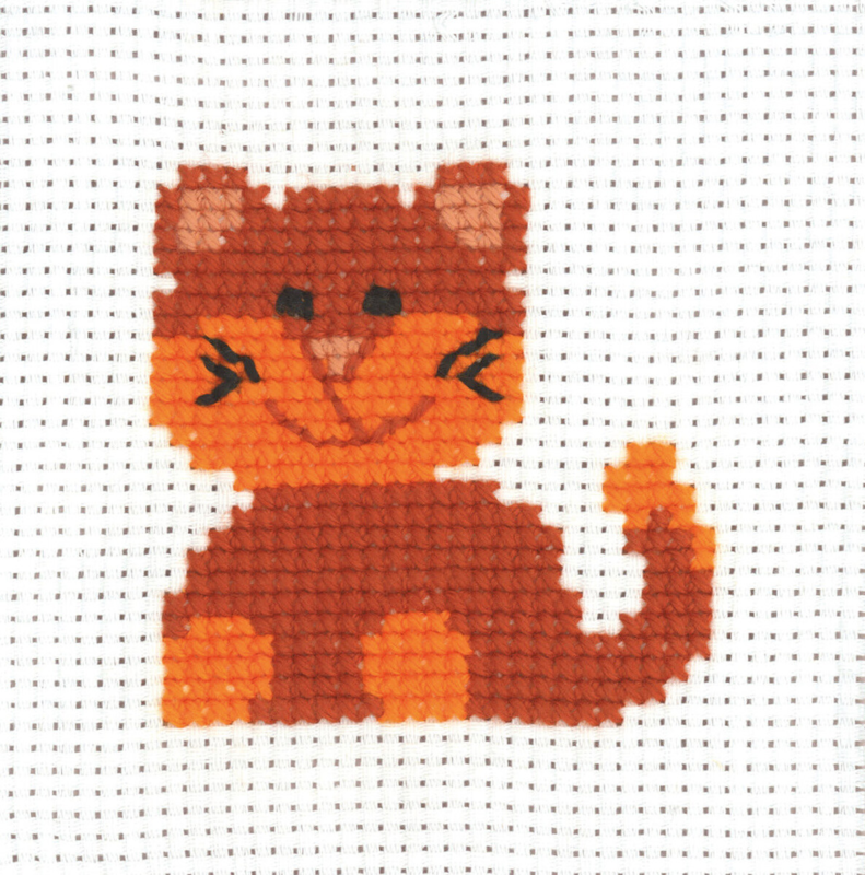 Embroidery Kit MFK Cat 8 x 8 cm / 3.15 x 3.15 in