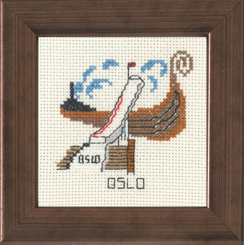 Embroidery Kit Oslo 10 x 10 cm / 3.94 x 3.94 in R5370