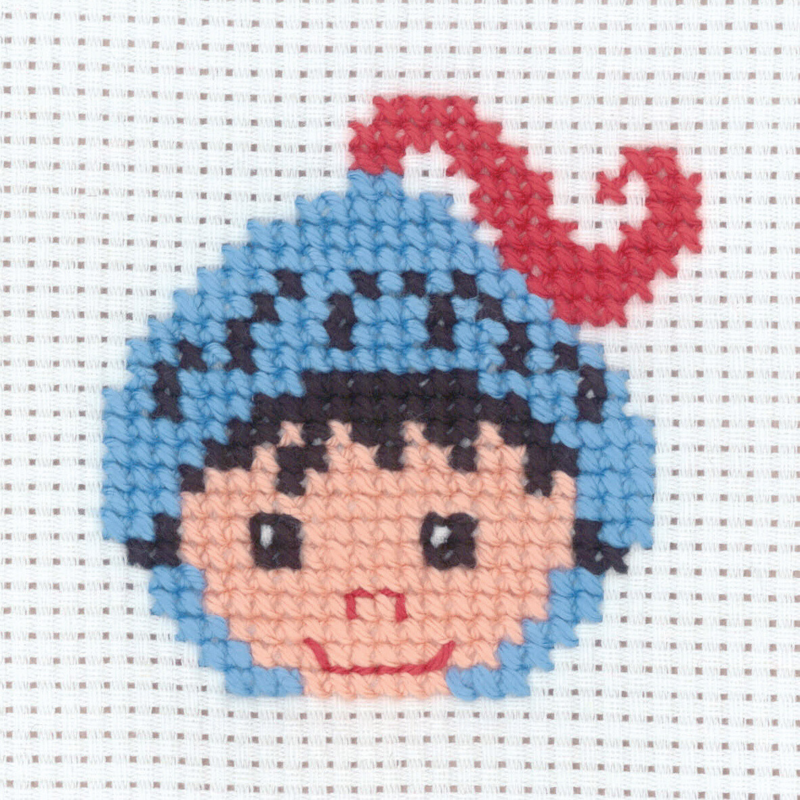 Embroidery Kit Knight 8 x 8 cm / 3.15 x 3.15 in