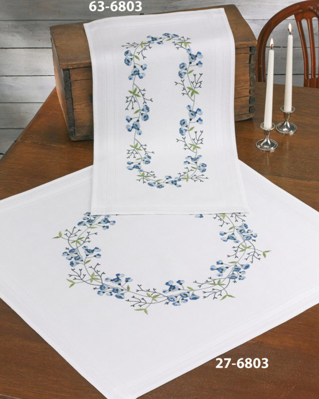 Embroidery Kit Bluebells 80 x 80 cm / 31.5 x 31.5 in