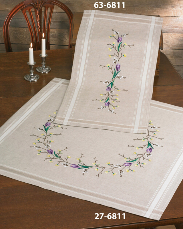 Embroidery Kit Crocus Vine 80 x 80 cm / 31 x 31 in