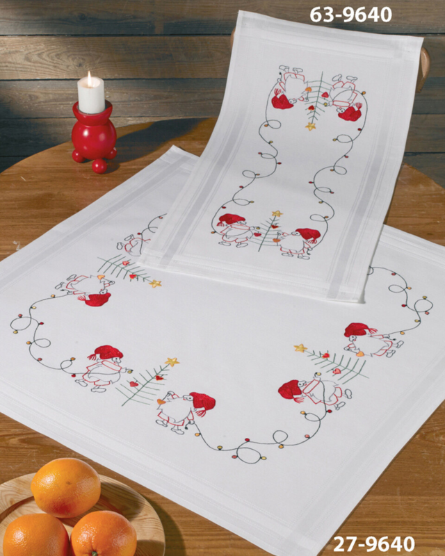 Embroidery Kit Decorate for Christmas 80 x 80 cm / 31.5 x 31.5 in