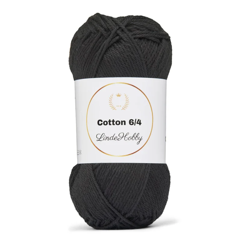 LindeHobby Cotton 6/4 108 Nero TX