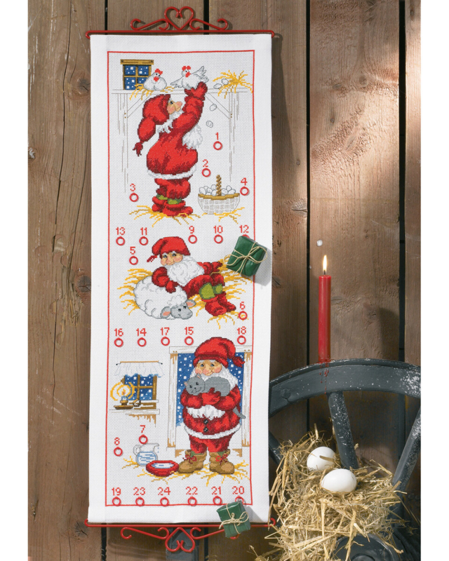 Embroidery Kit Pixies in the Barn 5125/32 32 x 85 cm / 12.6 x 33.46 in