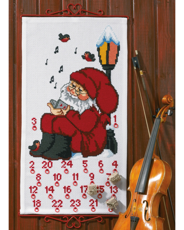 Embroidery Kit Gnome w/o lantern 5125/38 38 x 70 cm / 14.96 x 27.56 in