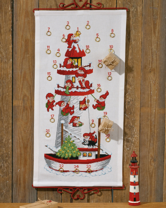 Embroidery Kit Nisse Lighthouse B5125/35 35 x 68 cm / 13.78 x 26.77 in