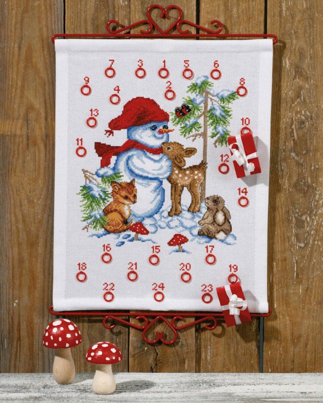 Embroidery Kit Snowman B5125/32 32 x 41 cm / 12.60 x 16.14 in