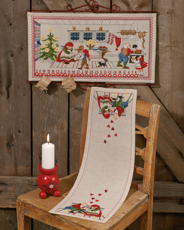 Embroidery Kit Elf Kitchen B5135/55 55 x 30 cm / 21.65 x 11.81 in