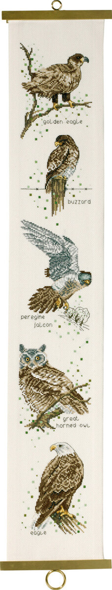 Embroidery Kit Birds of Prey B5159/16 16 x 90 cm / 6 x 35 in