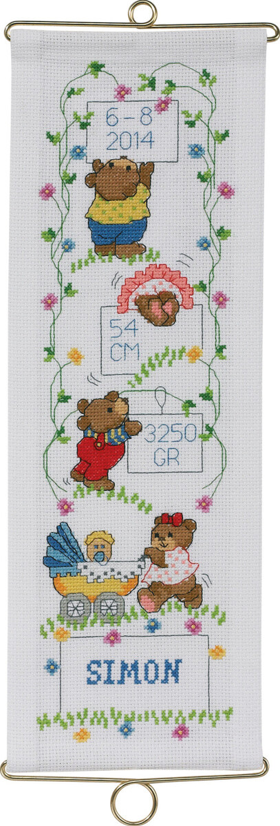 Embroidery Kit Simon incl/ 5188/14 14 x 40 cm / 5.51 x 15.75 in