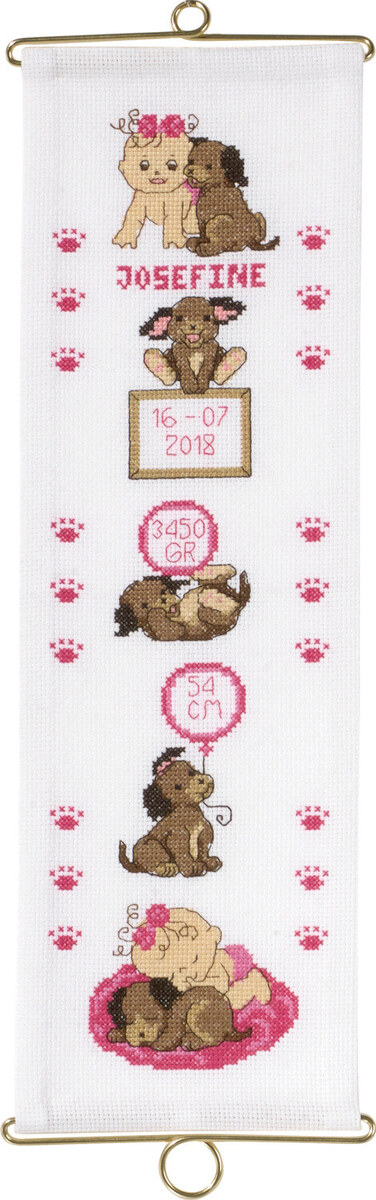 Embroidery Kit Josefine m/5188/14 14 x 44 cm / 6 x 17 in