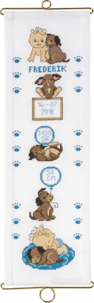 Embroidery Kit Frederik w/5188/14 14 x 44 cm / 5.51 x 17.32 in