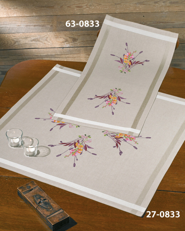 Embroidery Kit Dragon Flower 40 x 80 cm / 16 x 31 in