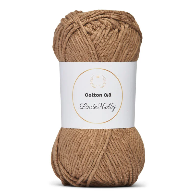 LindeHobby Cotton 8/8 – Natural Harmony, 10 balls 029 Cammello