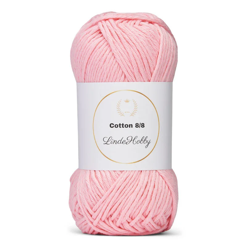 LindeHobby Cotton 8/8 - Soft Pastel Dream, 10 skeins 094 Azalea