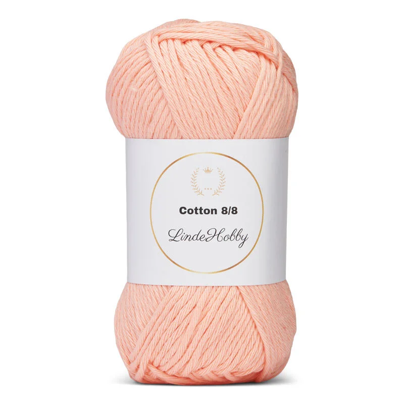 LindeHobby Cotton 8/8 - Soft Pastel Dream, 10 skeins 091 Salmone