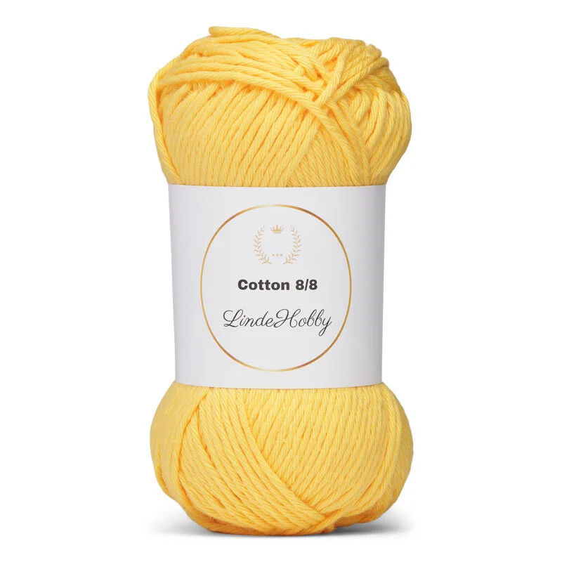 LindeHobby Cotton 8/8 – Autumn Glow, 10 skeins 039 Limone