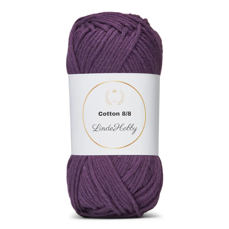LindeHobby Cotton 8/8 – Autumn Glow, 10 skeins 079 Viola