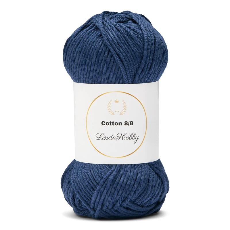 LindeHobby Cotton 8/8 – Autumn Glow, 10 skeins 008 Blu Bimbo