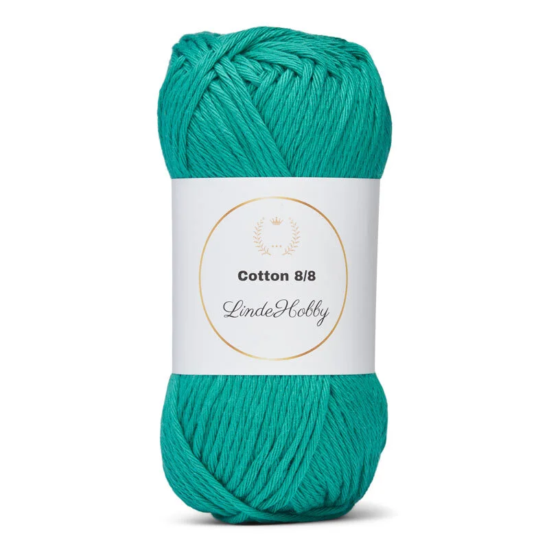 LindeHobby Cotton 8/8 – Autumn Glow, 10 skeins 059 Smeraldo