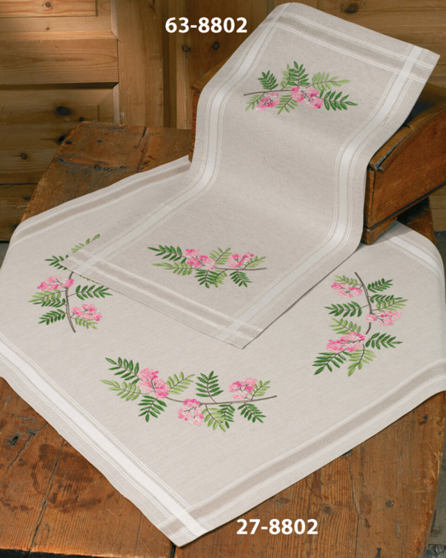 Embroidery Kit Rowan Berry 40 x 80 cm / 15.75 x 31.50 in