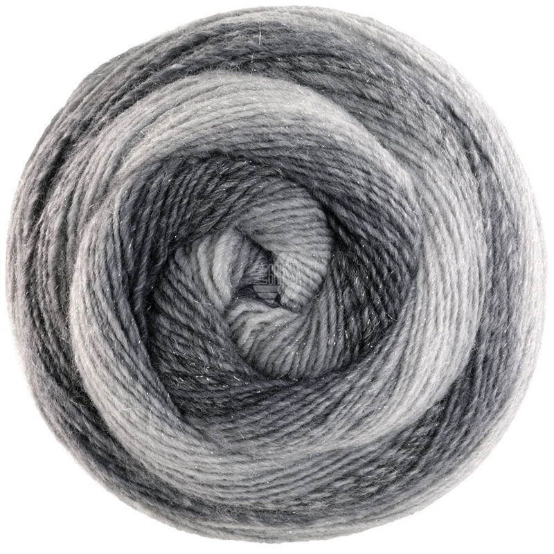 Lana Grossa Gomitolo Gala 4023 Light-/medium-/dark grey