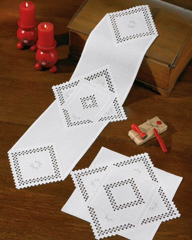 Embroidery Kit Hardanger 32 x 95 cm / 13 x 37 in