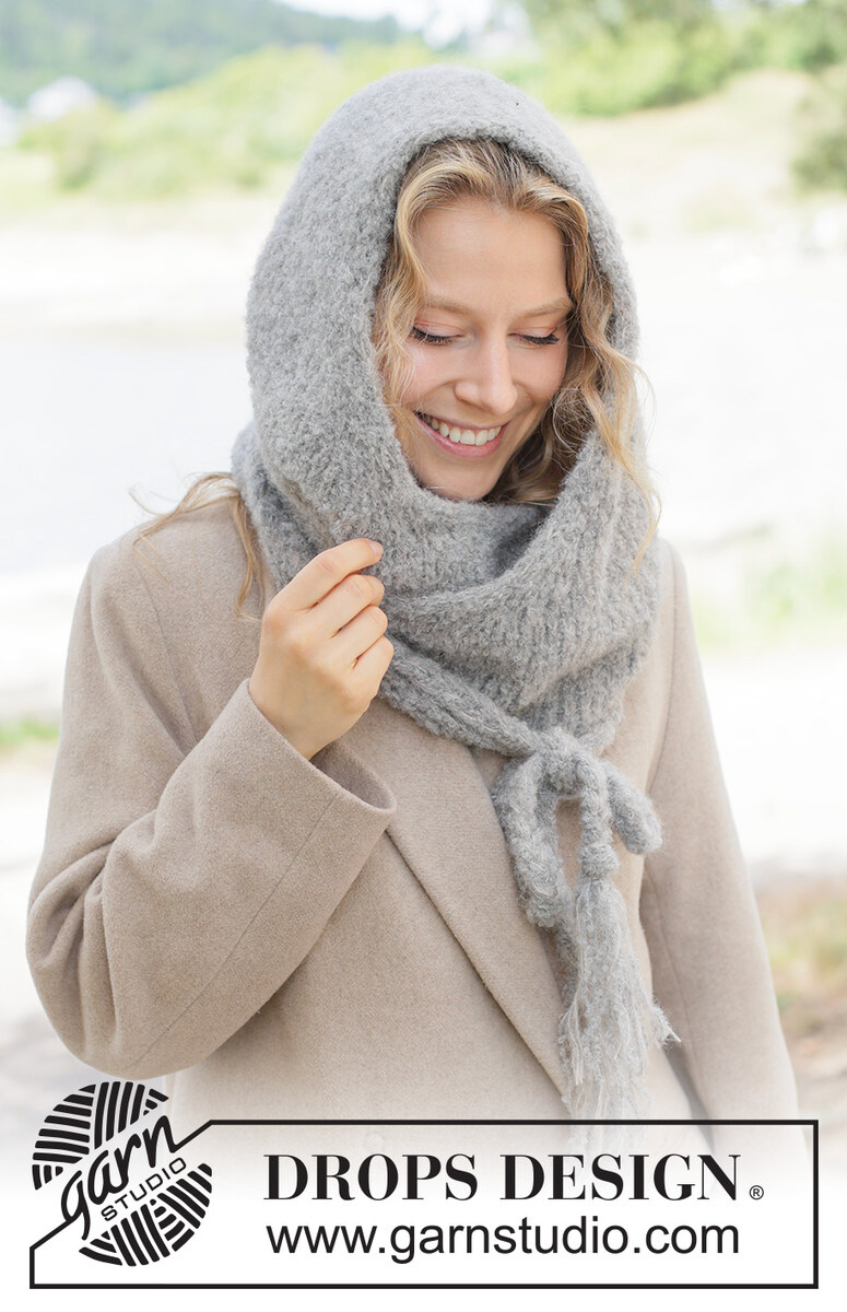 261-7 Soft Shelter Hood by DROPS Design