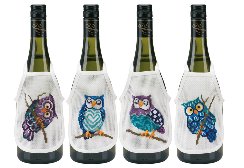 Embroidery Kit Owls 10 x 15 cm / 4 x 6 in