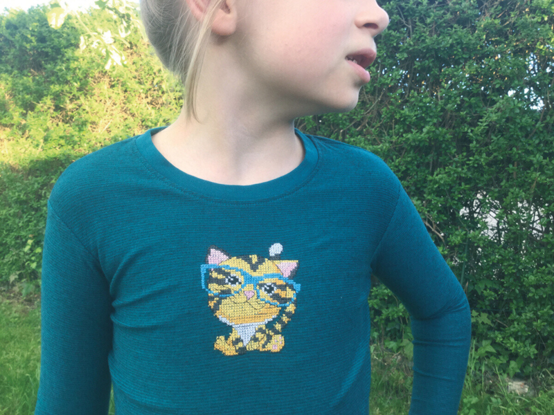 Embroidery Kit Tiger 7 x 9 cm / 2.76 x 3.54 in