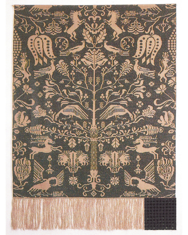 Embroidery Kit Partition dark green 101 x 140 cm / 39.76 x 55.12 in